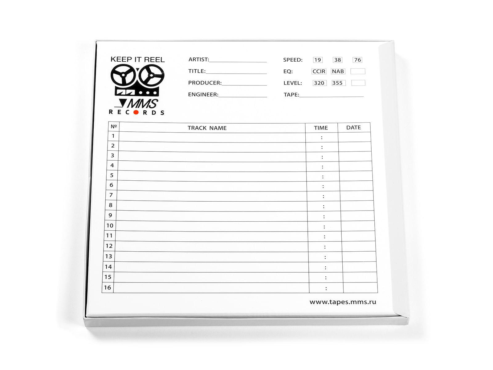 Изображение продукта MMS-Records 10.5inch White Premium Box коробка для катушек 267мм 6.3мм  - 3